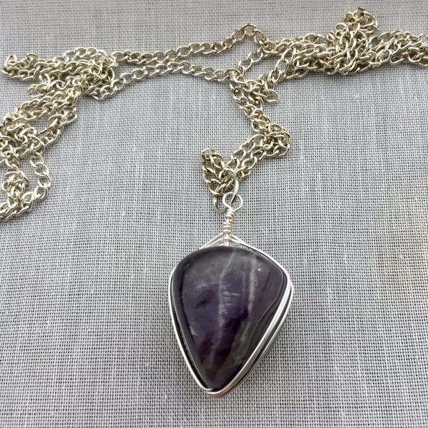 Amethyst nugget pendant