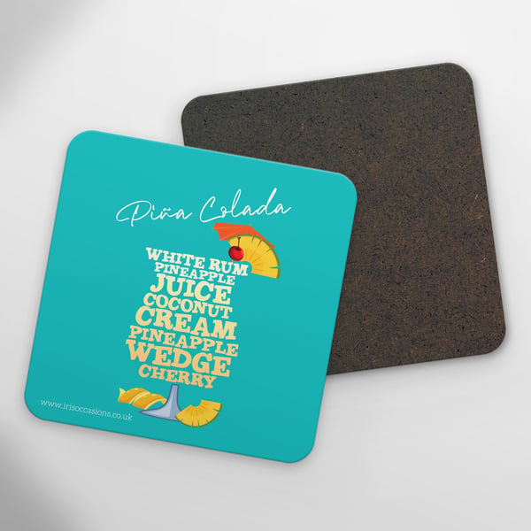 Pina Colada Cocktail Coaster