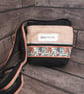 Upcycled Coffee Sack - Mini Shoulder Bag - Black with dogs - Image 3