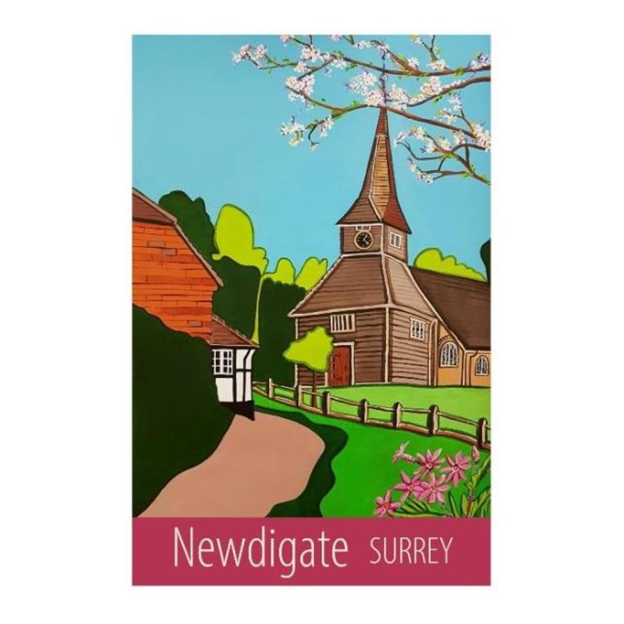 Newdigate, Surrey print - unframed