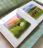 Set of 4 needle felted Countryside sheep greetings cards Collection
