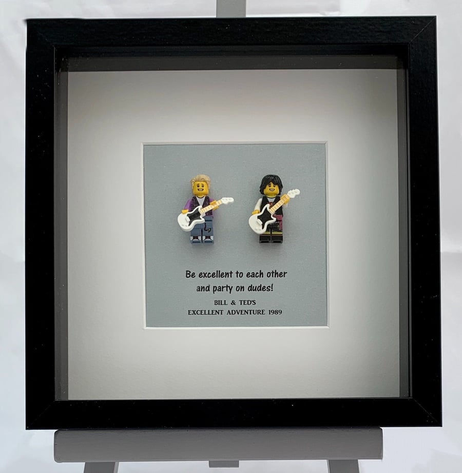 Bill and Ted custom mini Figure frame.