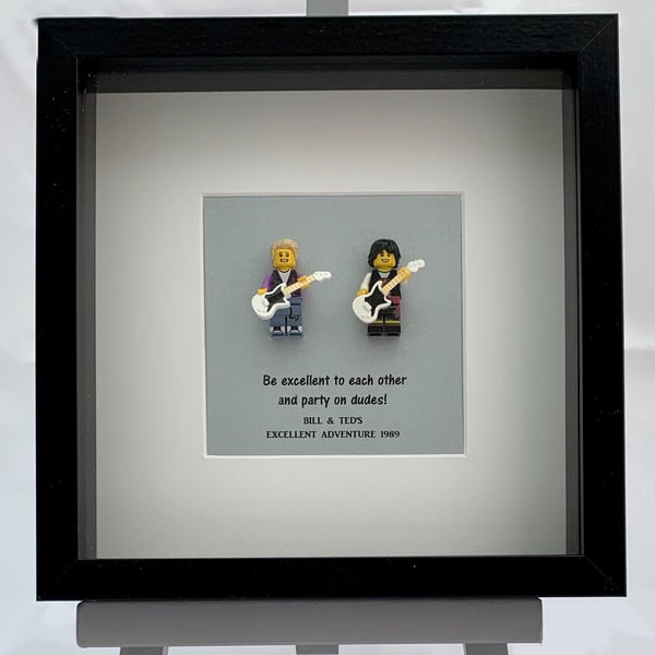 Bill and Ted custom mini Figure frame.