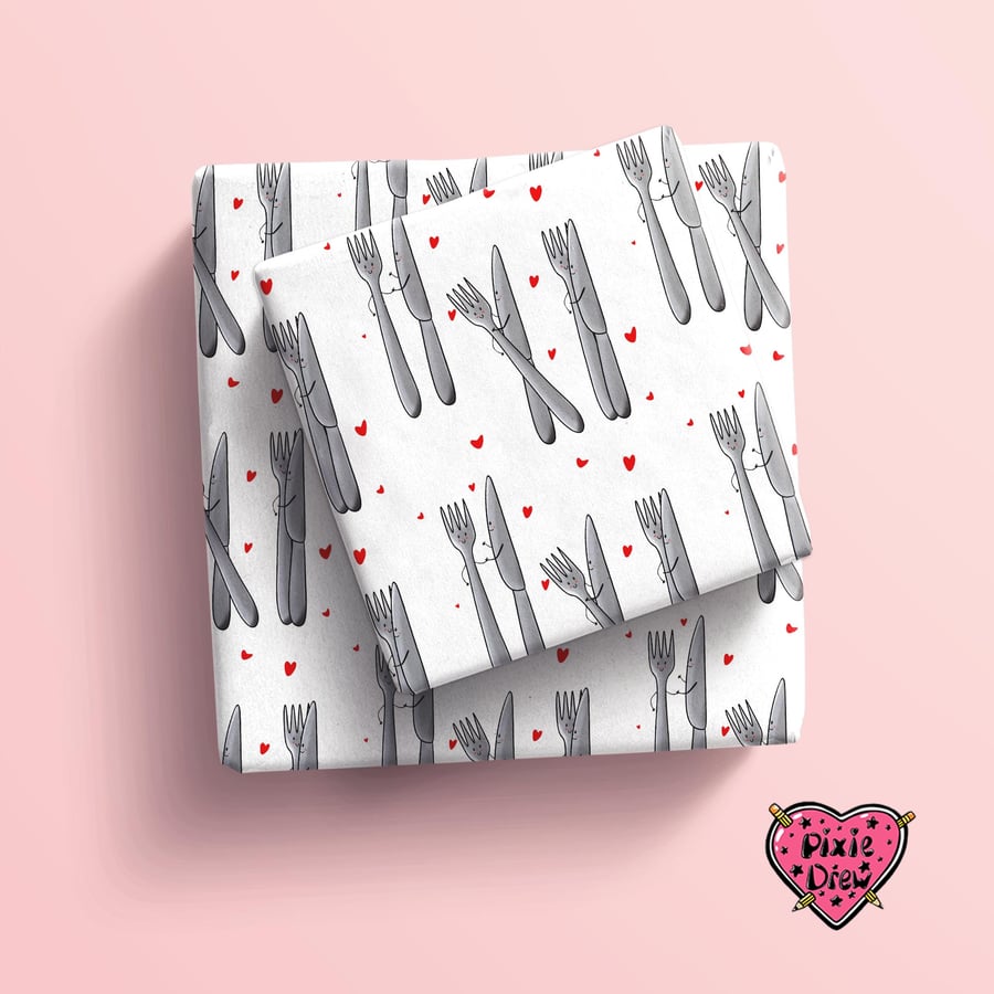 11th Anniversary wrapping paper for your steel anniversary year