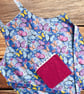 Handmade Children's Apron, Small Apron, Coloured Butterfly Design 3-5 yrs-CAPR17