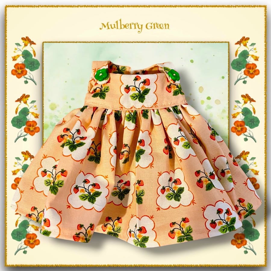 Apricot Pinafore Style Dress