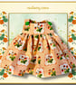 Apricot Pinafore Style Dress