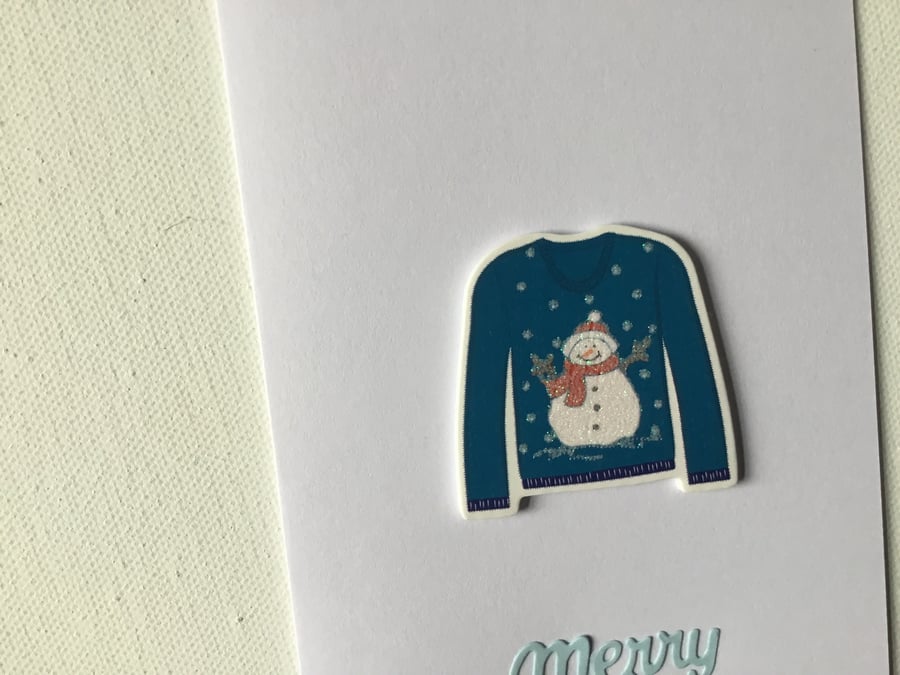 Christmas jumper card. Christmas card. Christmas jumper.  CC796