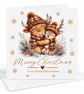 Personalised  Highland Cow Christmas Card – Custom Name & Relation - Image 6