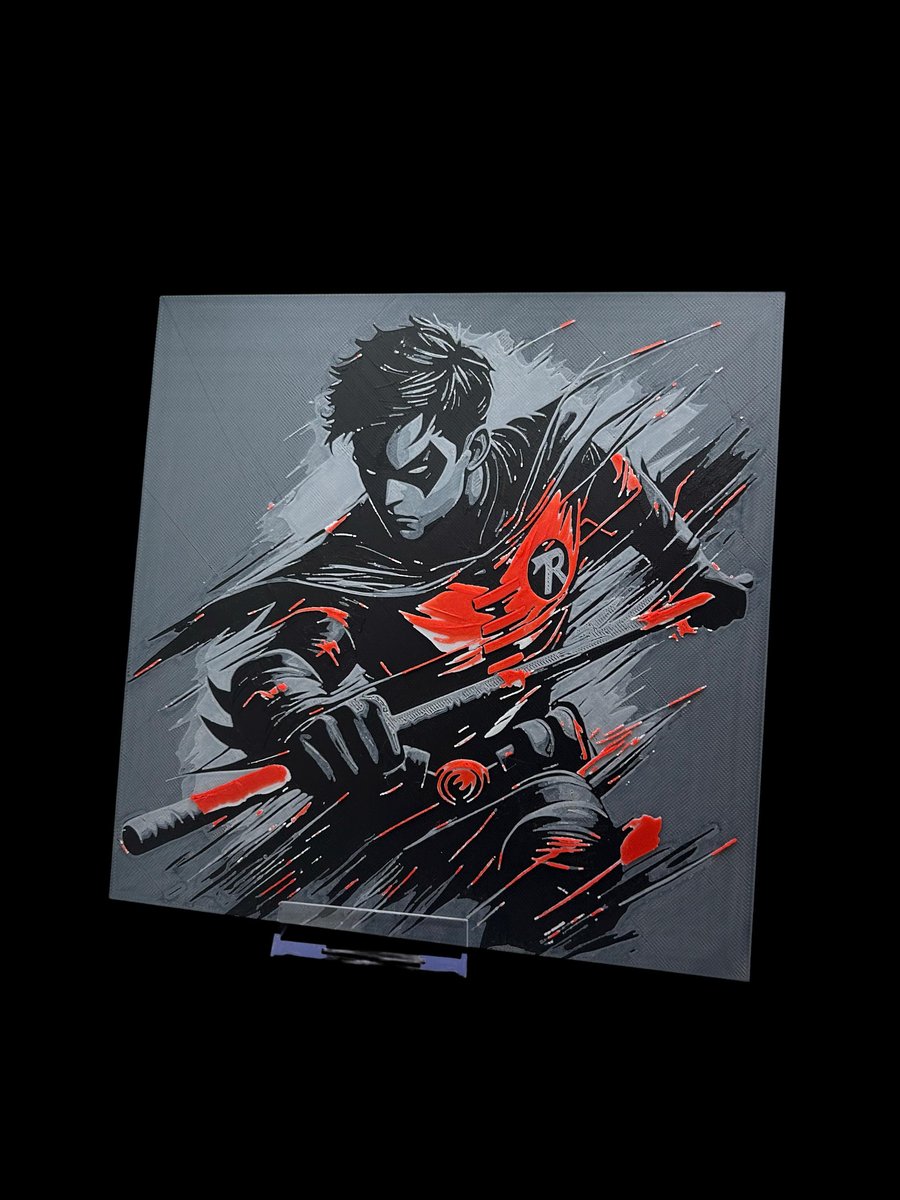 Robin 3D Printed Fan, Wall Art