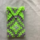 Crochet pouch, Granny Squares pouch, phone case.