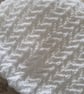 Handmade knitted white baby blanket, shawl -christening gifts - Image 4