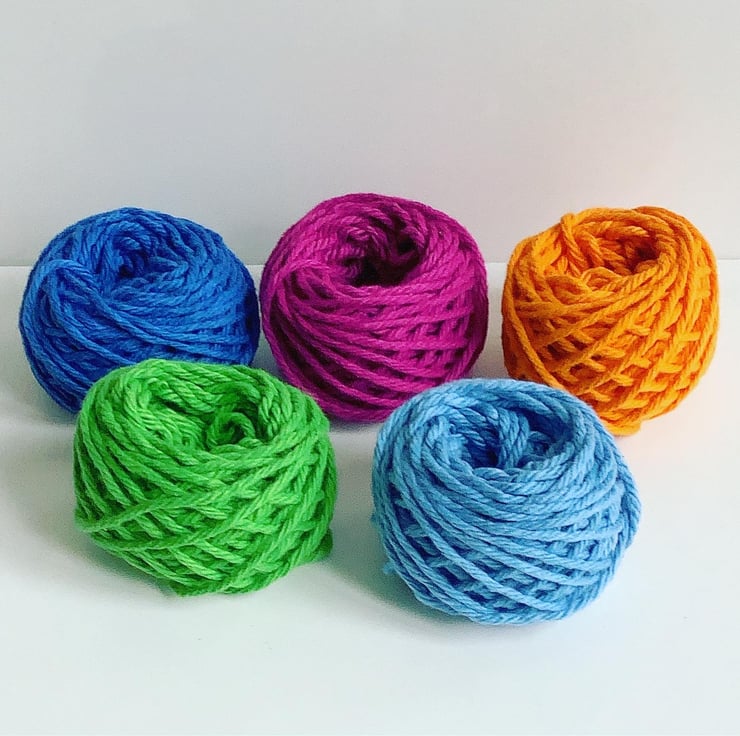 Yarn oddments, mini balls of yarn, 10g balls of... - Folksy