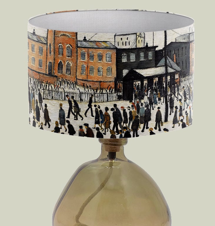 Fine Art Lampshade Lowry Print Lamp shade Fine Art gift Lampshade 