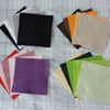 20 Assorted Colour Felt Squares 15cm