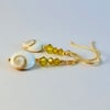 Shiva Eye Shell & Crystal Earrings, Birthday Present, Anniversary Gift For Her