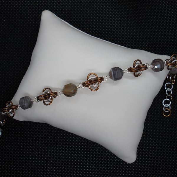 Botswana agate bracelet