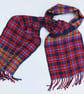 Red tartan scarf - Image 1