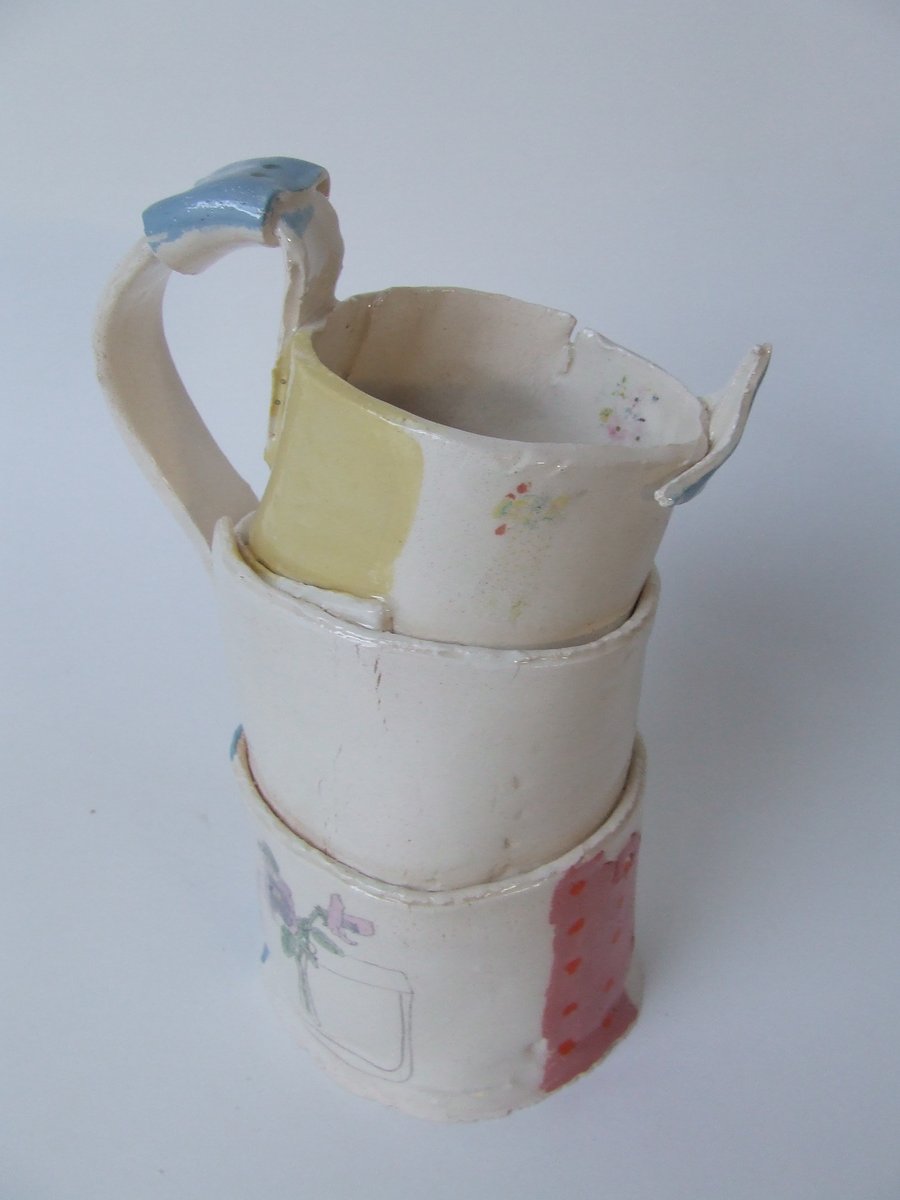 The Jug with Sunflowers - Cardboard Ceramics in Summer