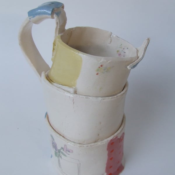 The Jug with Sunflowers - Cardboard Ceramics in Summer