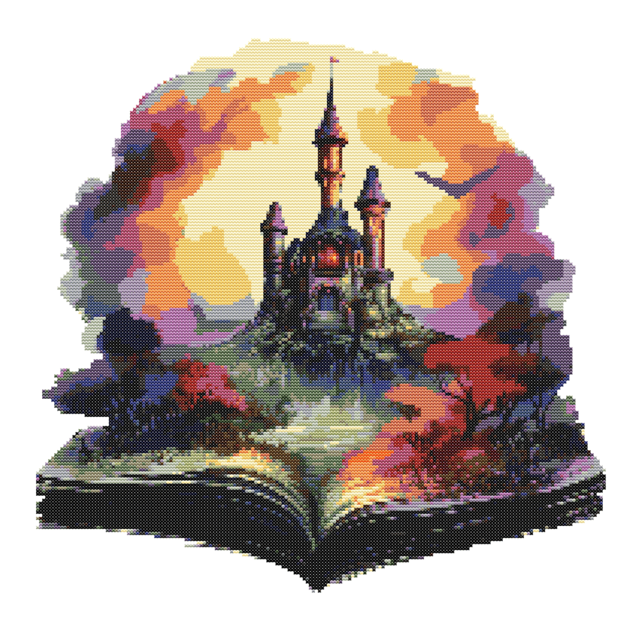 FAIRY TALE BOOK - Cross Stitch Pattern - Cross ... - Folksy