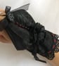 Black Satin and lace wrist cuff, steampunk, Victorian, goth, Halloween  - Image 1