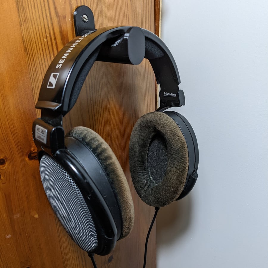 Headphone hook holder hanger wall mount