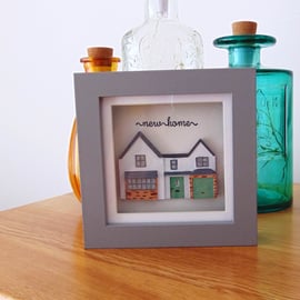 New Home Modern Housewarming Box Frame Gift