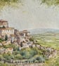 Gordes . Provence. Framed Original Watercolour 