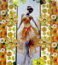 Dancing Ballerina - Hand Crafted Decoupage Greeting Card - Blank 3168
