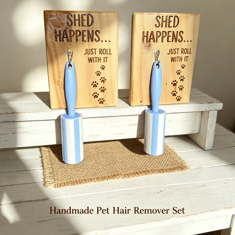 Shed Happens… Just Roll With It – Handmade Wooden Lint Roller Holder