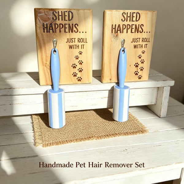 Shed Happens… Just Roll With It – Handmade Wooden Lint Roller Holder