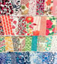 36 Liberty Fabric Scraps 3" Charm Squares : MULTICOLOURS : Patchwork Bundle - Image 2