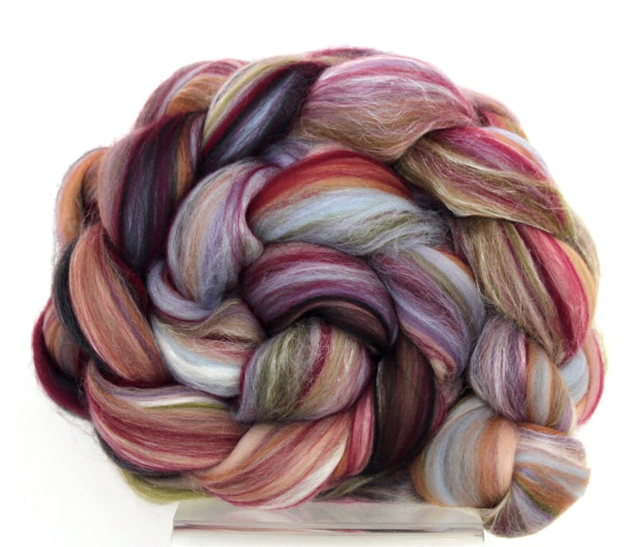 Tapestry Blend Merino Silk Combed Top 100g for Spinning Felting
