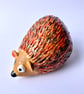 Cute ceramic stoneware pottery hedgehog ornament - Image 2