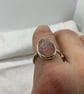 Simply Raw rose quartz ring