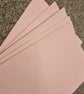 Genuine Pink leather hide A4 Sheet