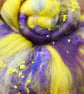 50g Pansy Art Batt for Spinning & Felting - Image 3