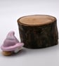 small glass pink gnome keepsake figure - Image 3