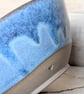 Wavy pale blue medium bowl (straighter sides) - Image 2