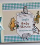 Classic Winnie the Pooh boy baby shower guest Book, Winnie birthday book - Image 1