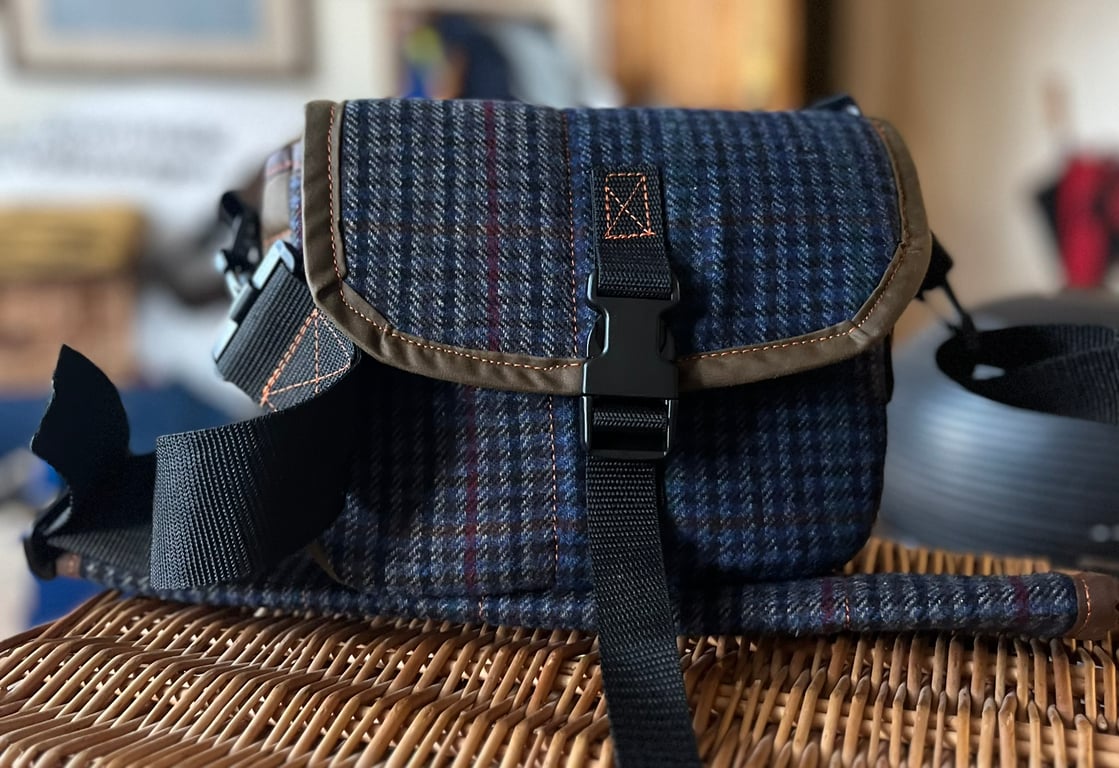 Recycled 12G shooting pouch clutch bag