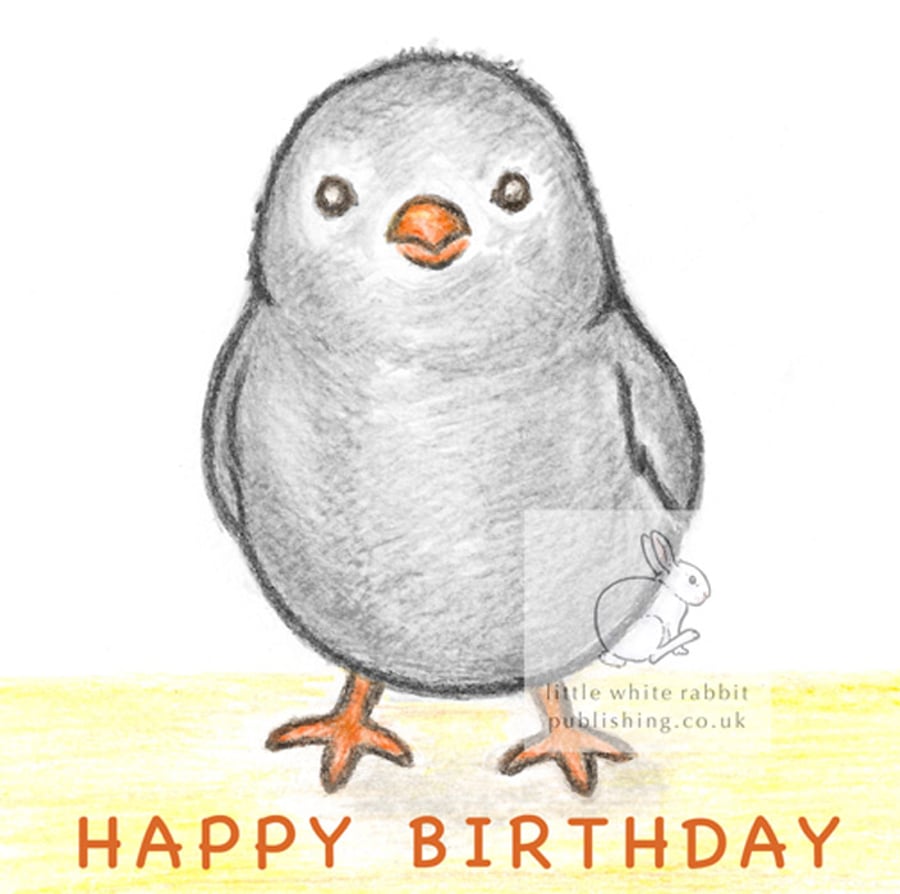 Cloudy the Chick - Birthday Card