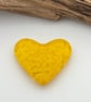 Yellow Fused Glass Heart - Image 3