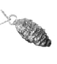 Solid sterling silver alder cone pendant - Image 3