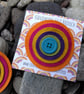 Rainbow Circles Felt Brooch  - Image 4