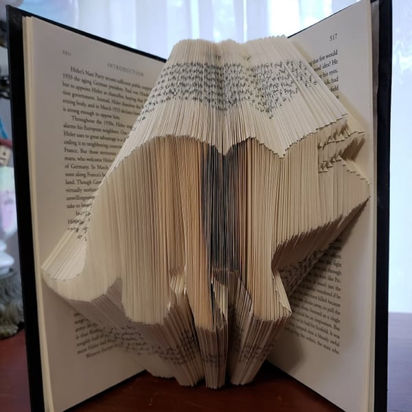 Triceratops Dinosaur MMF Book Folding Pattern - EMAILED PDF PATTERN
