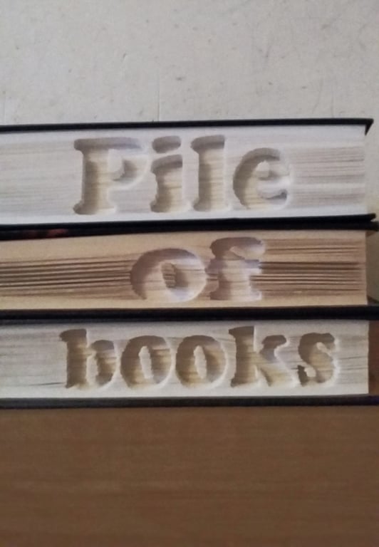 Pile of books CUT & FOLD Book Folding Patterns - 3 X EMAILED PDF PATTERNS