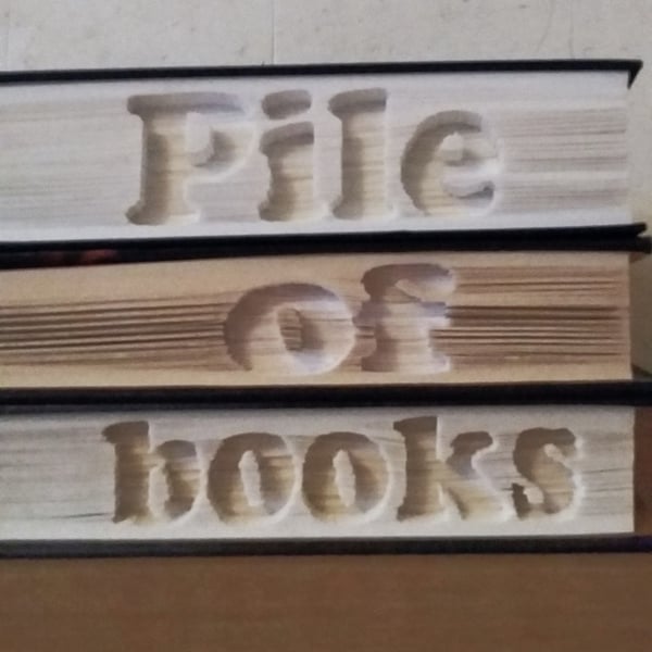 Pile of books CUT & FOLD Book Folding Patterns - 3 X EMAILED PDF PATTERNS