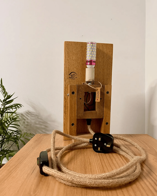 Handmade Oak Wall Sconce